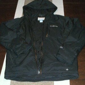 Omni-Tech Black Zip-up Jacket Waterproof Breathable Chest & Hand Pockets size M